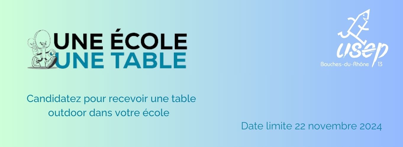 Une école une table